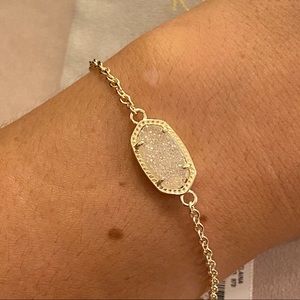 Kendra Scott Elaina Gold Bracelet Iridescent Drusy